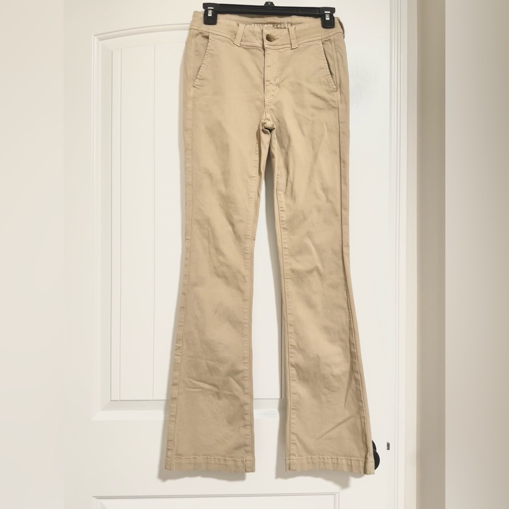 Stylish Tan Flare Women's Jeans
